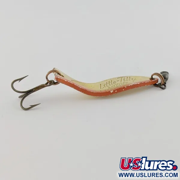 Vintage   Little Tilly Record Sweden, 1/4oz gold fishing spoon #24067