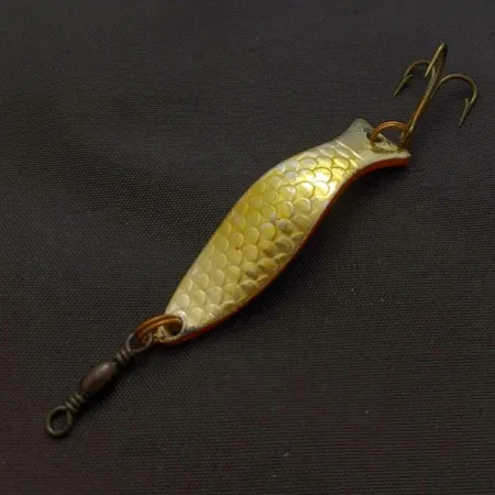 Vintage Little Tilly Record Sweden, 1/4oz gold fishing spoon #24067