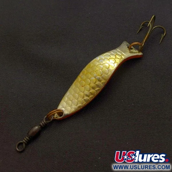Vintage   Little Tilly Record Sweden, 1/4oz gold fishing spoon #24067