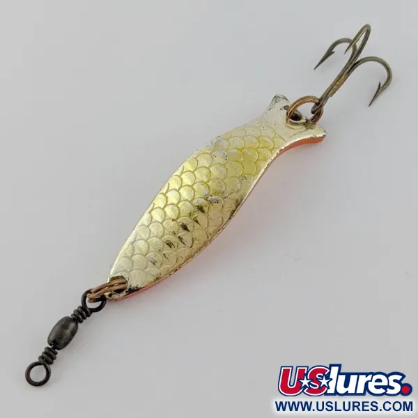 Vintage   Little Tilly Record Sweden, 1/4oz gold fishing spoon #24067