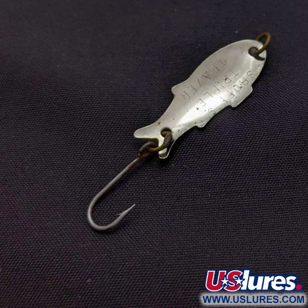 Vintage Shoff's Triple Teazer, 1/8oz  Red / White fishing spoon #24069