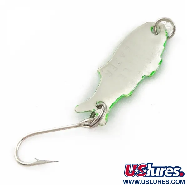 Vintage Shoff's Triple Teazer, 1/32oz green fishing spoon #24070