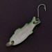 Vintage   Shoff's Triple Teazer, 1/32oz green fishing spoon #24070