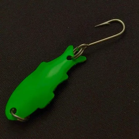 Vintage Shoff's Triple Teazer, 1/32oz green fishing spoon #24070