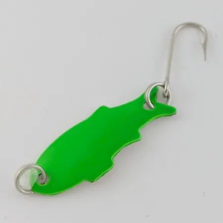 Vintage Shoff's Triple Teazer, 1/32oz green fishing spoon #24070