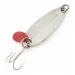 Vintage   Les Davis Hotrod, 3/16oz nickel/red fishing spoon #24072
