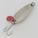 Vintage   Les Davis Hotrod, 3/16oz nickel/red fishing spoon #24072