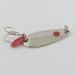 Vintage   Les Davis Hotrod, 3/16oz nickel/red fishing spoon #24072
