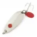 Vintage   Les Davis Hotrod, 3/16oz nickel/red fishing spoon #24072
