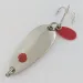 Vintage   Les Davis Hotrod, 3/16oz nickel/red fishing spoon #24072