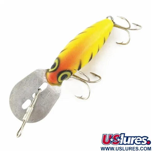Vintage Storm Hot'N'Tot Thin Fin, 1/4oz yellow fishing lure #24074