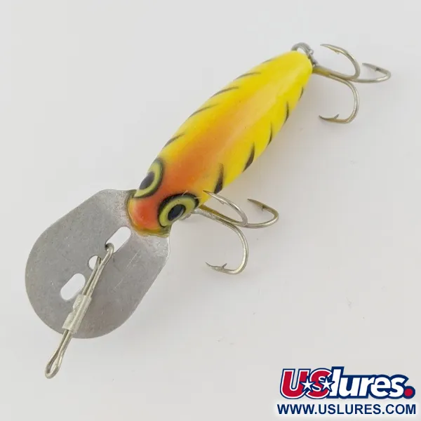 Vintage Storm Hot'N'Tot Thin Fin, 1/4oz yellow fishing lure #24074