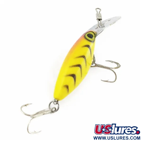 Vintage Storm Hot'N'Tot Thin Fin, 1/4oz yellow fishing lure #24074