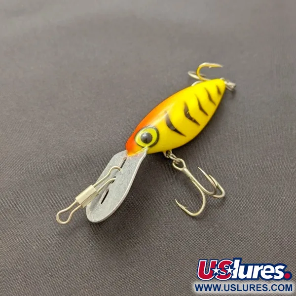 Vintage Storm Hot'N'Tot Thin Fin, 1/4oz yellow fishing lure #24074