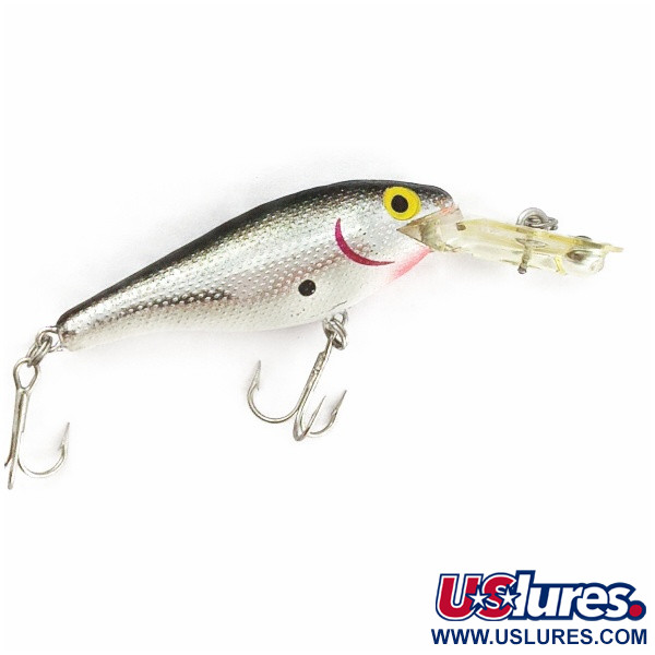 Vintage   Rebel Double Deep Shad, 3/16oz Silver fishing lure #24076
