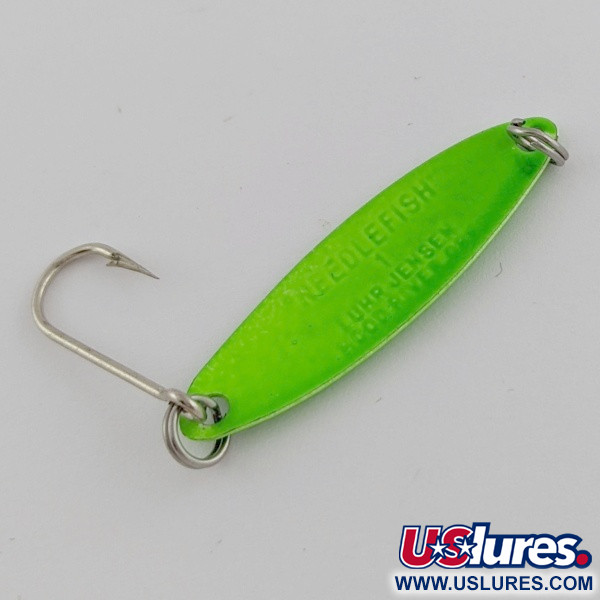Vintage   Luhr Jensen Needlefish 1, 1/16oz Green fishing spoon #24078