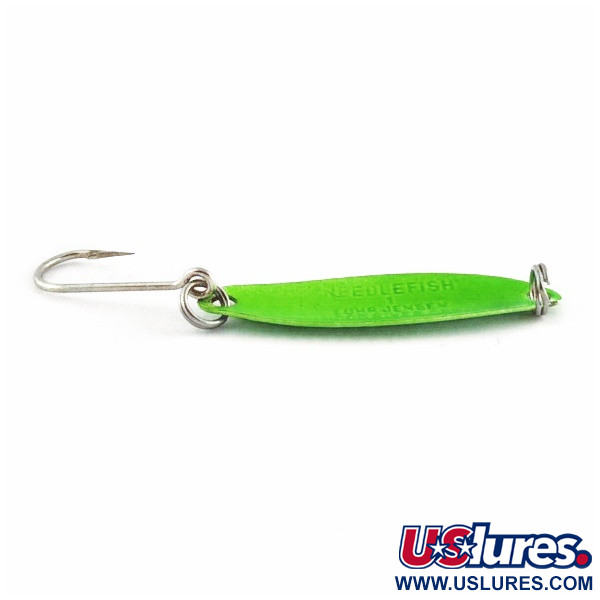 Vintage   Luhr Jensen Needlefish 1, 1/16oz Green fishing spoon #24078