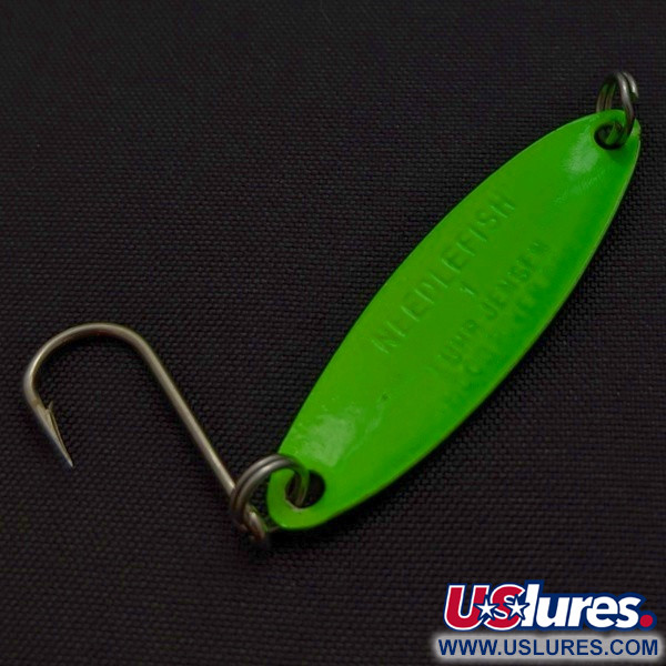 Vintage   Luhr Jensen Needlefish 1, 1/16oz Green fishing spoon #24078