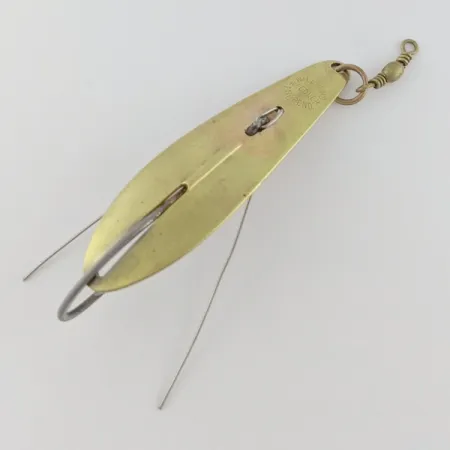Vintage Williams Weedler, 3/5oz Brass fishing spoon #24080