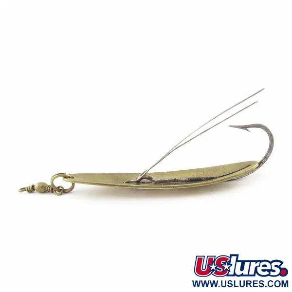Vintage Williams Weedler, 3/5oz Brass fishing spoon #24080