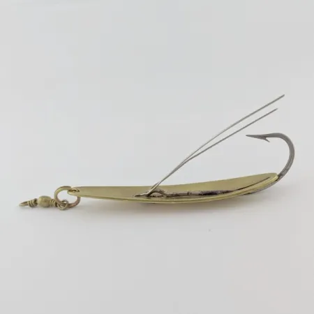 Vintage Williams Weedler, 3/5oz Brass fishing spoon #24080