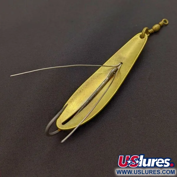 Vintage Williams Weedler, 3/5oz Brass fishing spoon #24080