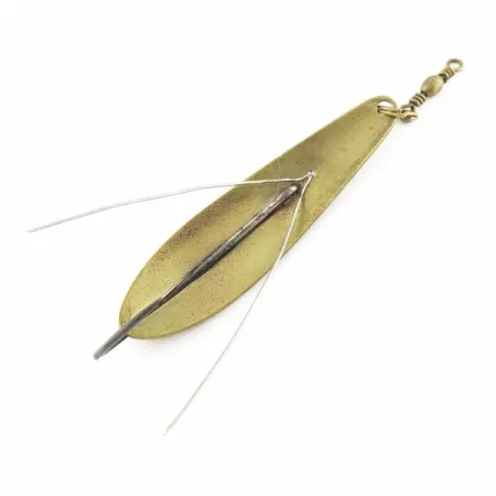 Vintage Williams Weedler, 3/5oz Brass fishing spoon #24080