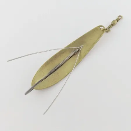 Vintage Williams Weedler, 3/5oz Brass fishing spoon #24080