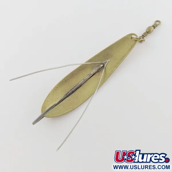 Vintage Williams Weedler, 3/5oz Brass fishing spoon #24080