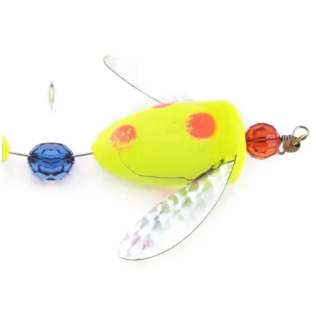 Vintage Yakima Bait Worden's Spin-n-Glo, 1/4oz orange/yellow spinning lure #24081