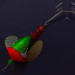 Vintage  Yakima Bait Worden's Spin-n-Glo, 1/4oz green/red spinning lure #24082