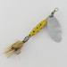 Vintage   Abu Garcia Spinnaren Reflex, 3/16oz nickel/yellow spinning lure #24084