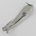 Vintage   EB Dipper Weedless, 3/16oz Nickel fishing spoon #24086