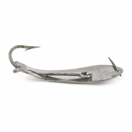 Vintage EB Dipper Weedless, 3/16oz Nickel fishing spoon #24086