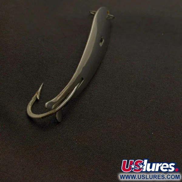 Vintage EB Dipper Weedless, 3/16oz Nickel fishing spoon #24086