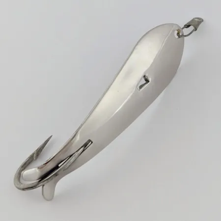 Vintage EB Dipper Weedless, 3/16oz Nickel fishing spoon #24086