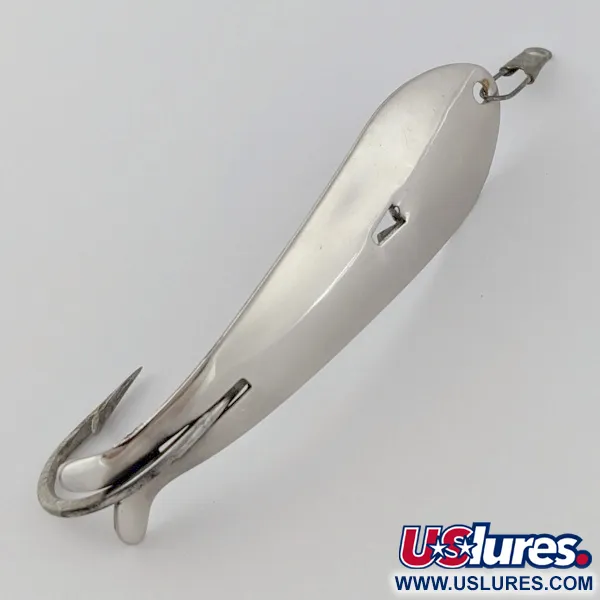 Vintage EB Dipper Weedless, 3/16oz Nickel fishing spoon #24086