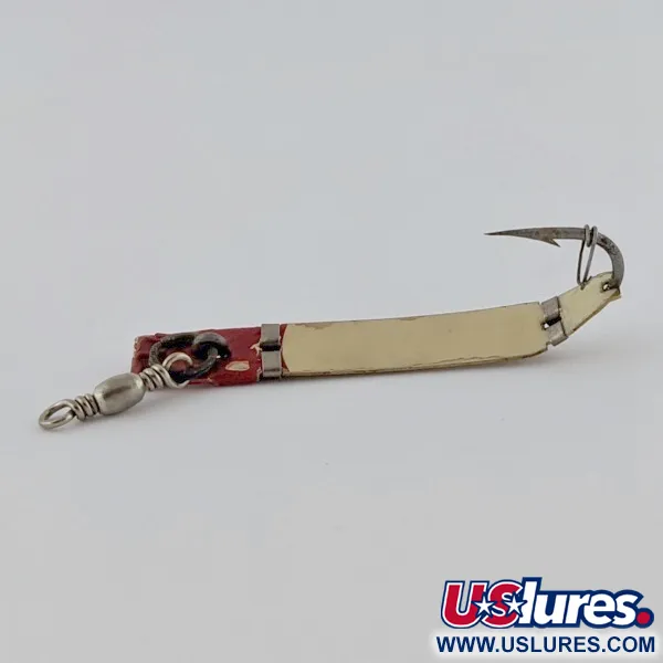 Vintage South Bend  Trix-Oreno , 1/16oz white/red fishing spoon #24087