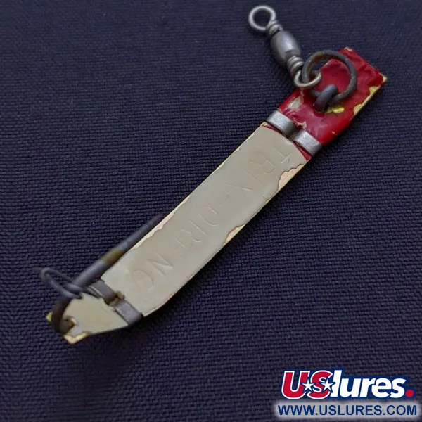 Vintage South Bend  Trix-Oreno , 1/16oz white/red fishing spoon #24087