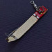 Vintage   South Bend  Trix-Oreno , 1/16oz white/red fishing spoon #24087