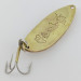 Vintage  Seneca Little Cleo (Hula Girl), 1/2oz nickel/gold fishing spoon #24089