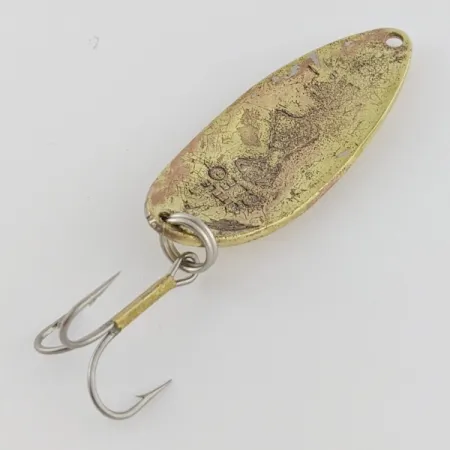 Vintage Seneca Little Cleo (Hula Girl), 1/2oz gold fishing spoon #24090