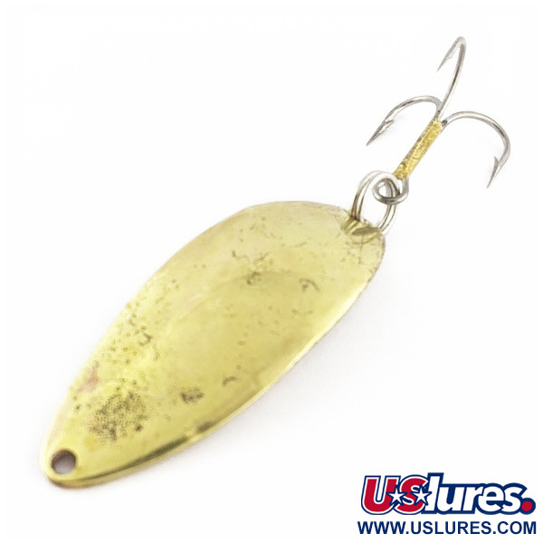 Vintage  Seneca Little Cleo (Hula Girl), 1/2oz gold fishing spoon #24090