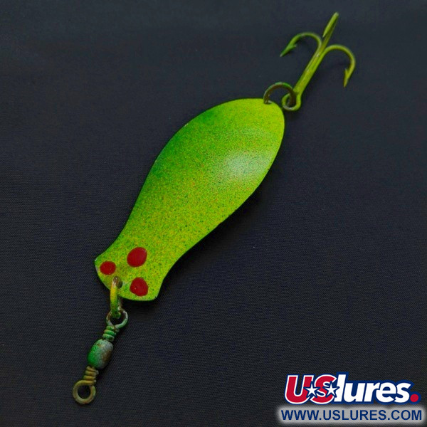 Vintage   Paw Paw , 3/4oz Green fishing spoon #24091