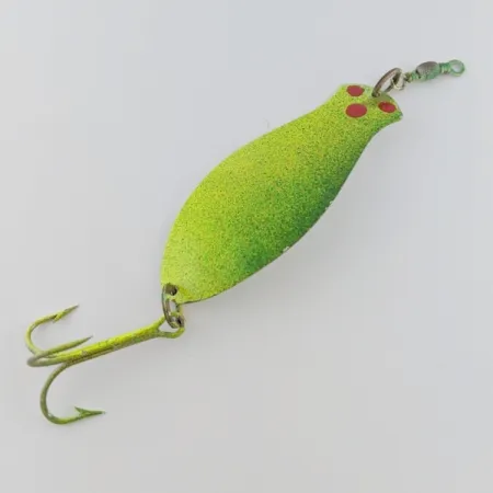 Vintage Paw Paw , 3/4oz Green fishing spoon #24091