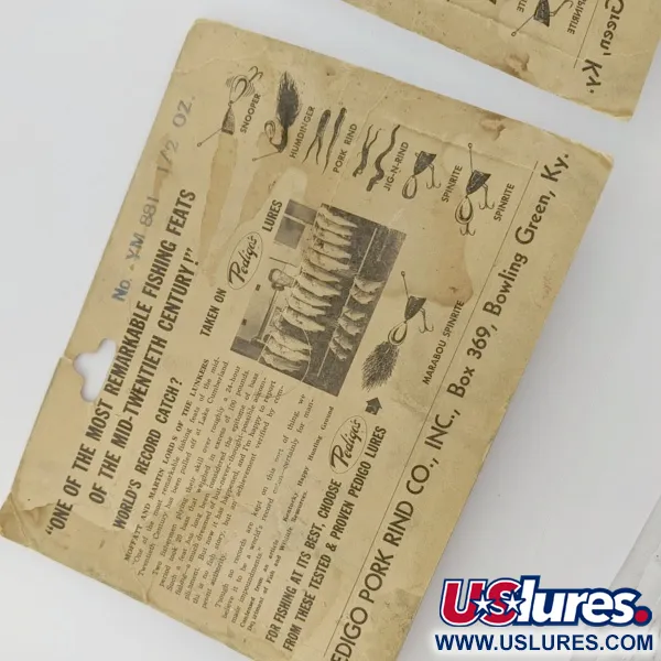 Pedigo's Spinrite, 1/2oz silver spinning lure #24092