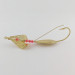 Vintage  Lindy / Little Joe Lindy Skitter-Buzz Weedless , 1/4oz red/gold fishing spoon #24094