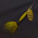 Vintage   Luhr Jensen Shyster, 1/4oz yellow/gold spinning lure #24096