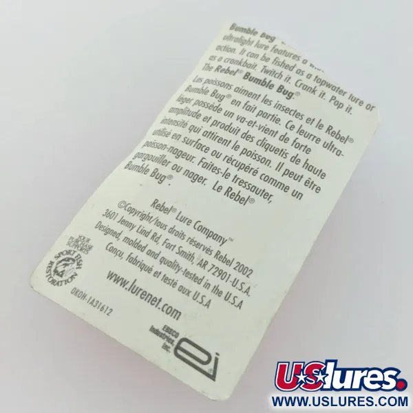 Rebel Bumble Bug, 3/32oz  Bumble Bug fishing lure #24098