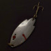 Vintage    Herter's Swiss Spoon (Japan), 1/4oz nickel/red eyes fishing spoon #24099